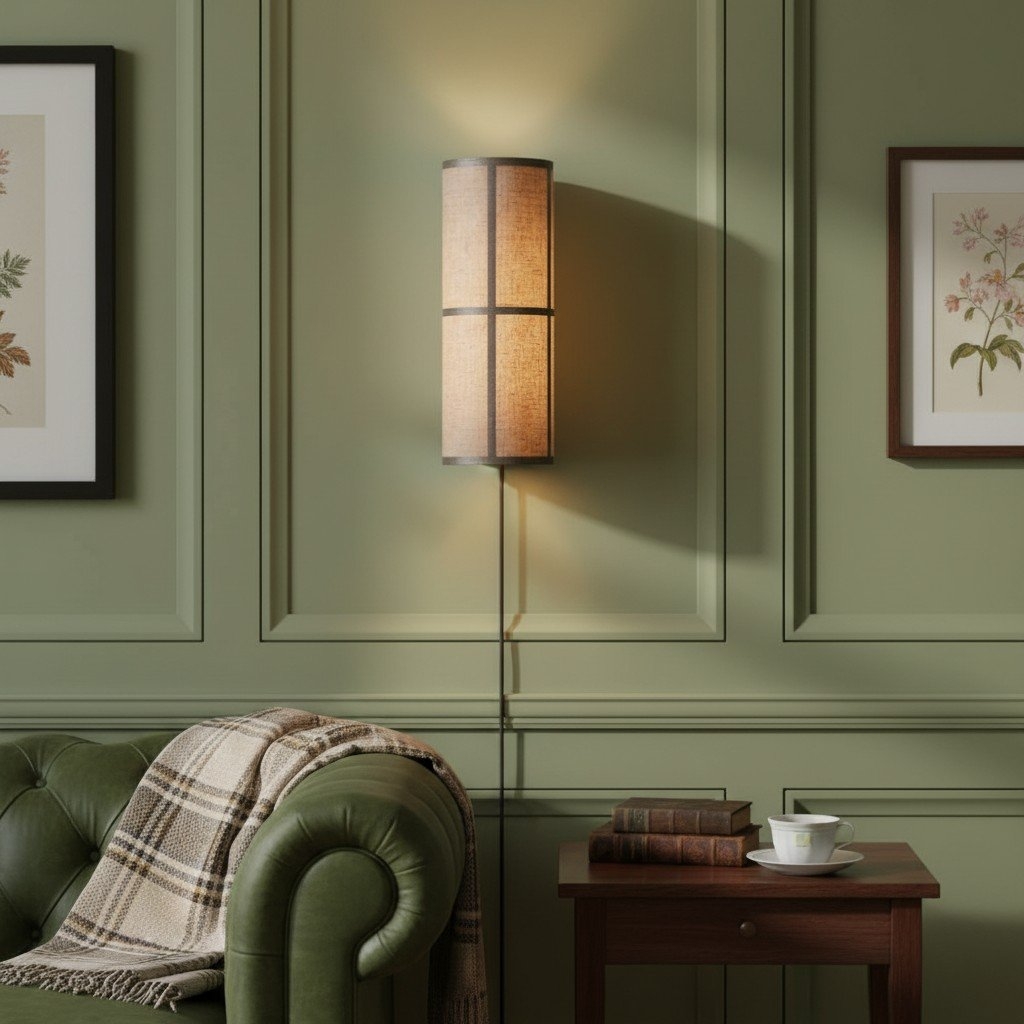 Cylume Fabric Wall Sconce – Vertical Design for Living Room T546