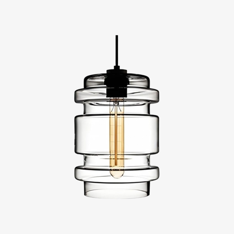 Modern Geometric Glass Pendant Light - Home Decor Multiple Colors Lighting S377