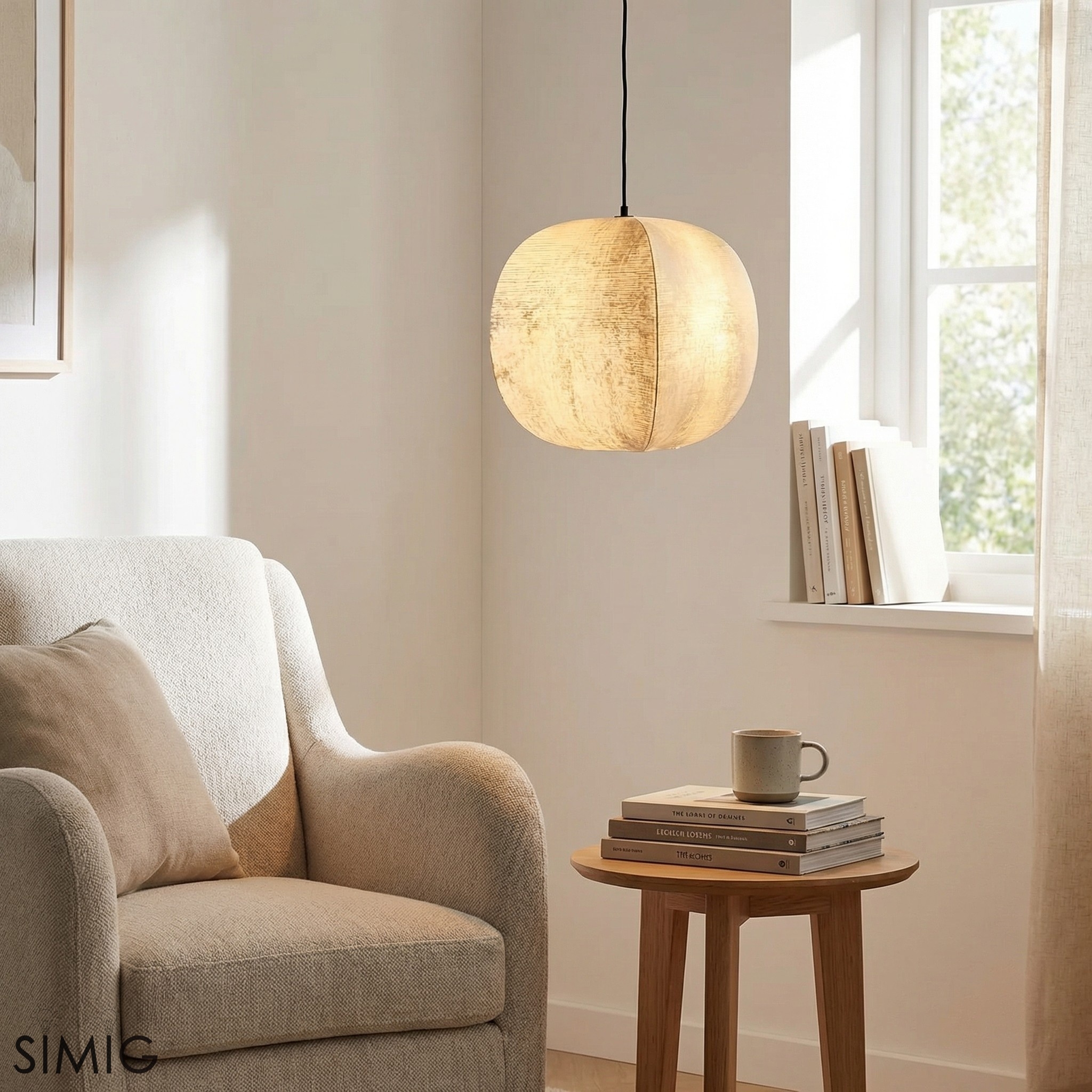 Diora Sculptural Pendant Light ‑ Modern Metal Design for Living Room T802