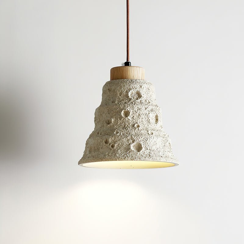 Japanese Wabi Sabi Cement Bell Shape Pendant Light G63