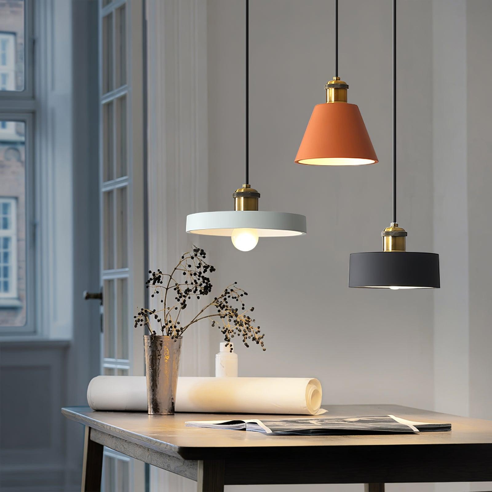 Modern Resin Geometric Pendant Lamp M326