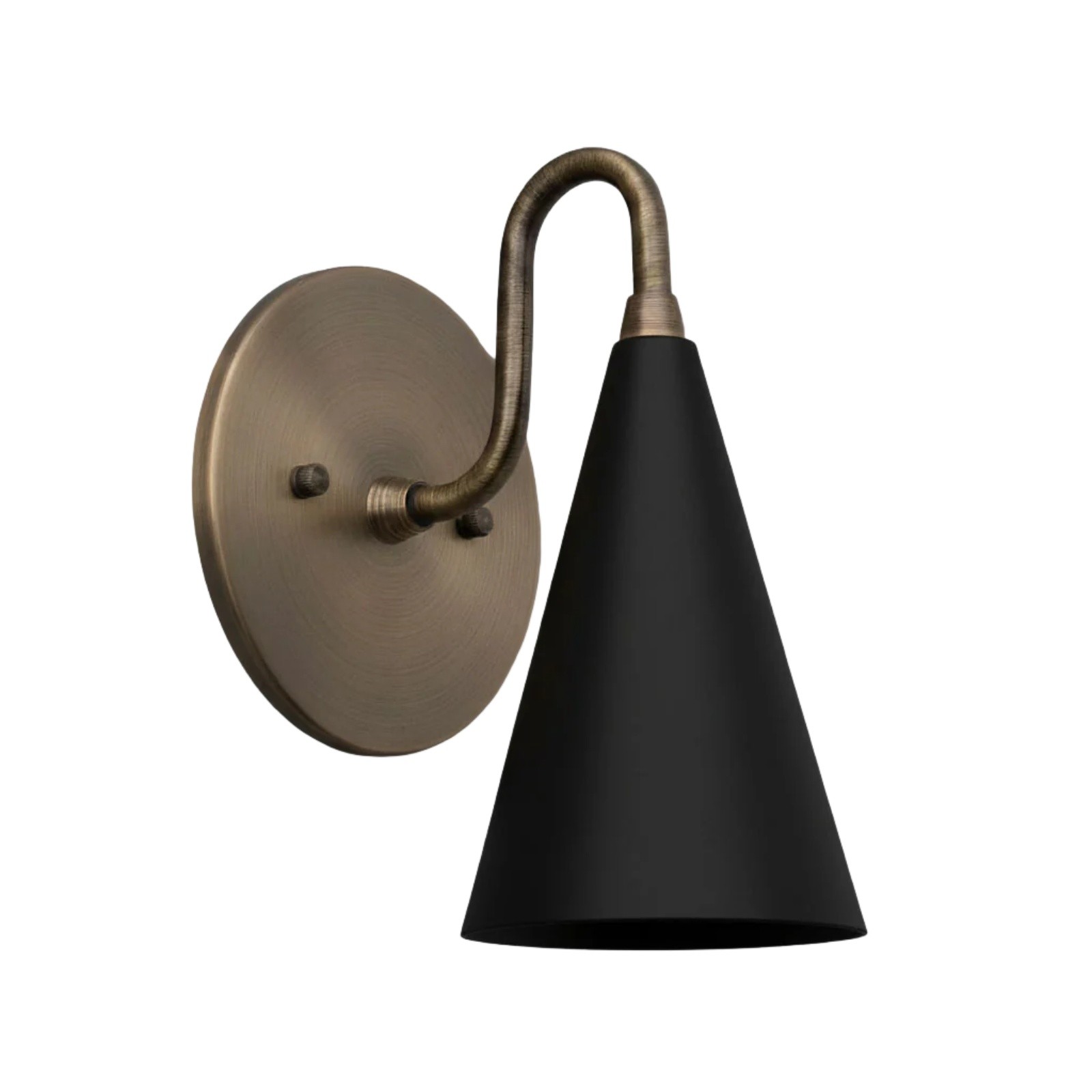 Minimalist Tall Brass Triangular Wall Lamp S307