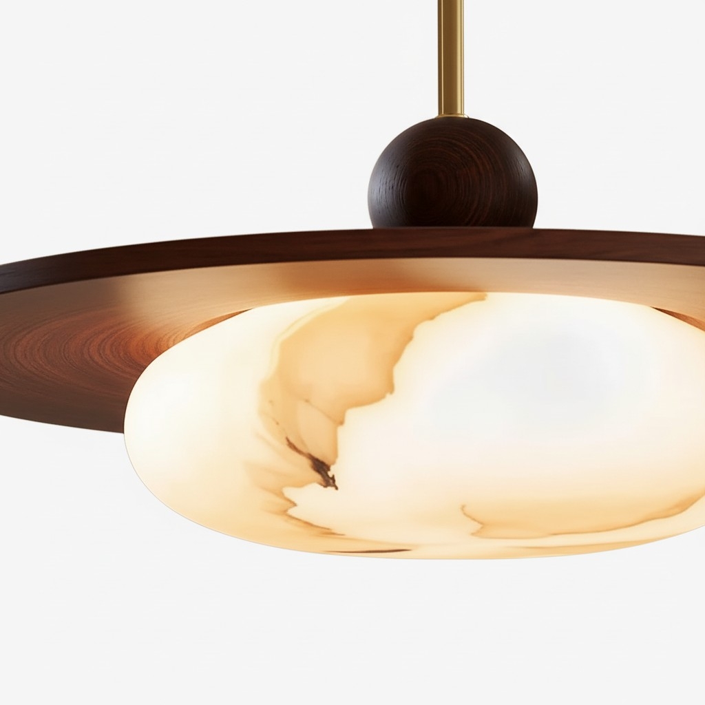 Alvara Modern Swing Arm Pendant Light – Adjustable Minimalist Accent for Desk and Living Room T1219