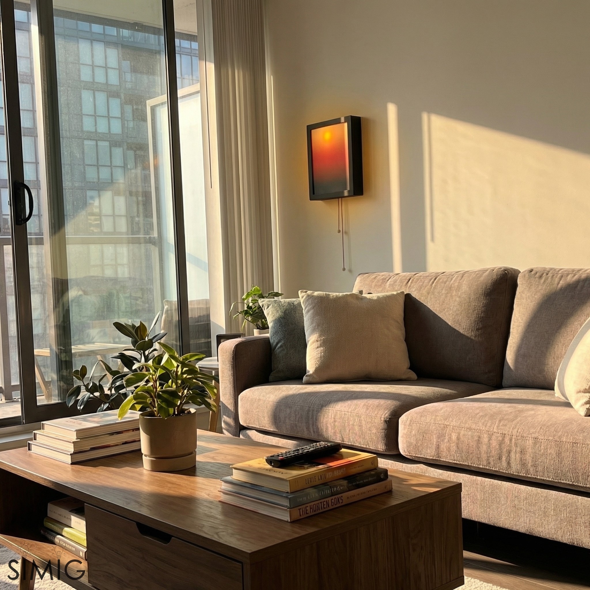 Afterglow Sunset Pull Cord Wall Lamp - Ambient Light for Bedroom Decor S253