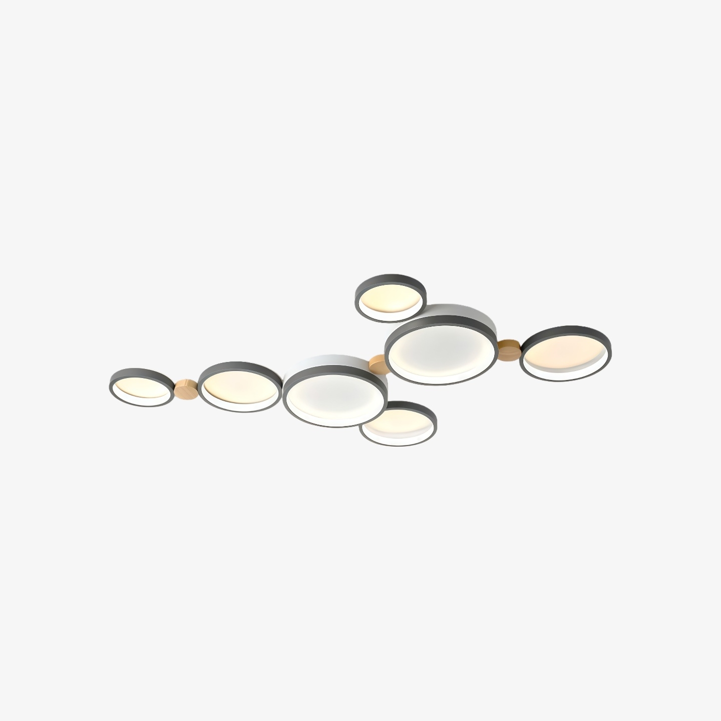 Modern LED Ceiling Lamp - Multi-Branch Design in Nordic Style for Living Room S381