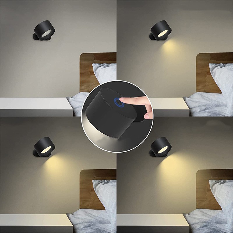 Wireless Rotatable LED Bedside Reading Wall Lamp S58