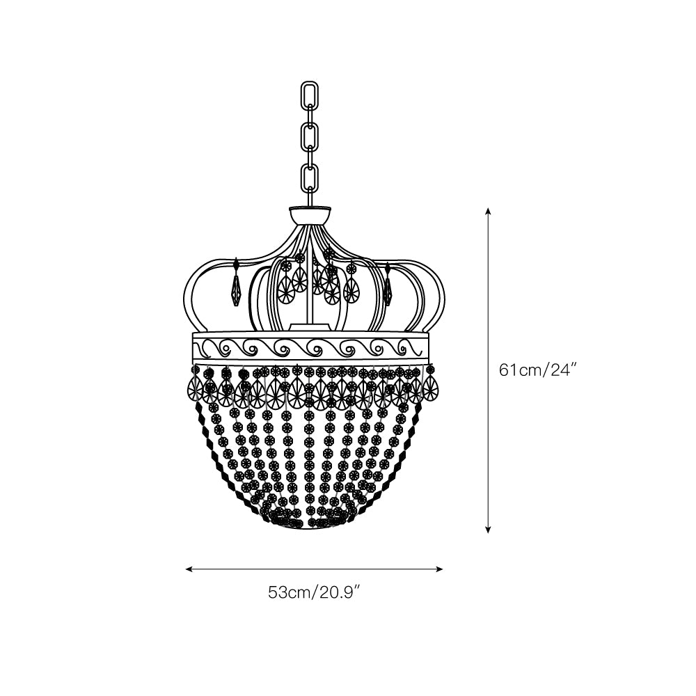 Abella Tear Drop Chandelier T1741