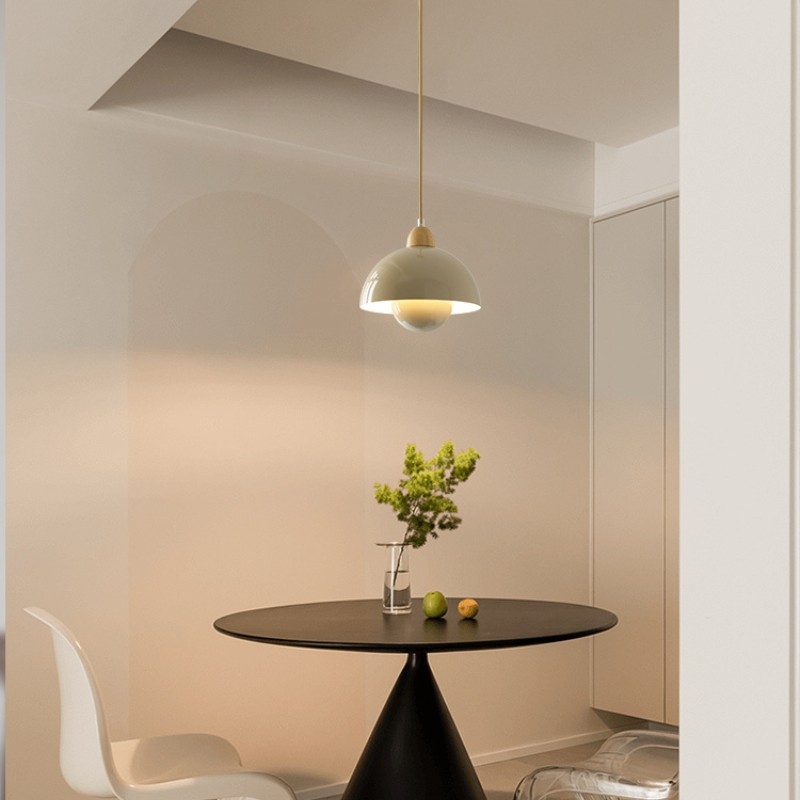 Macaron Flower Wooden & Metal Pendant Light S182