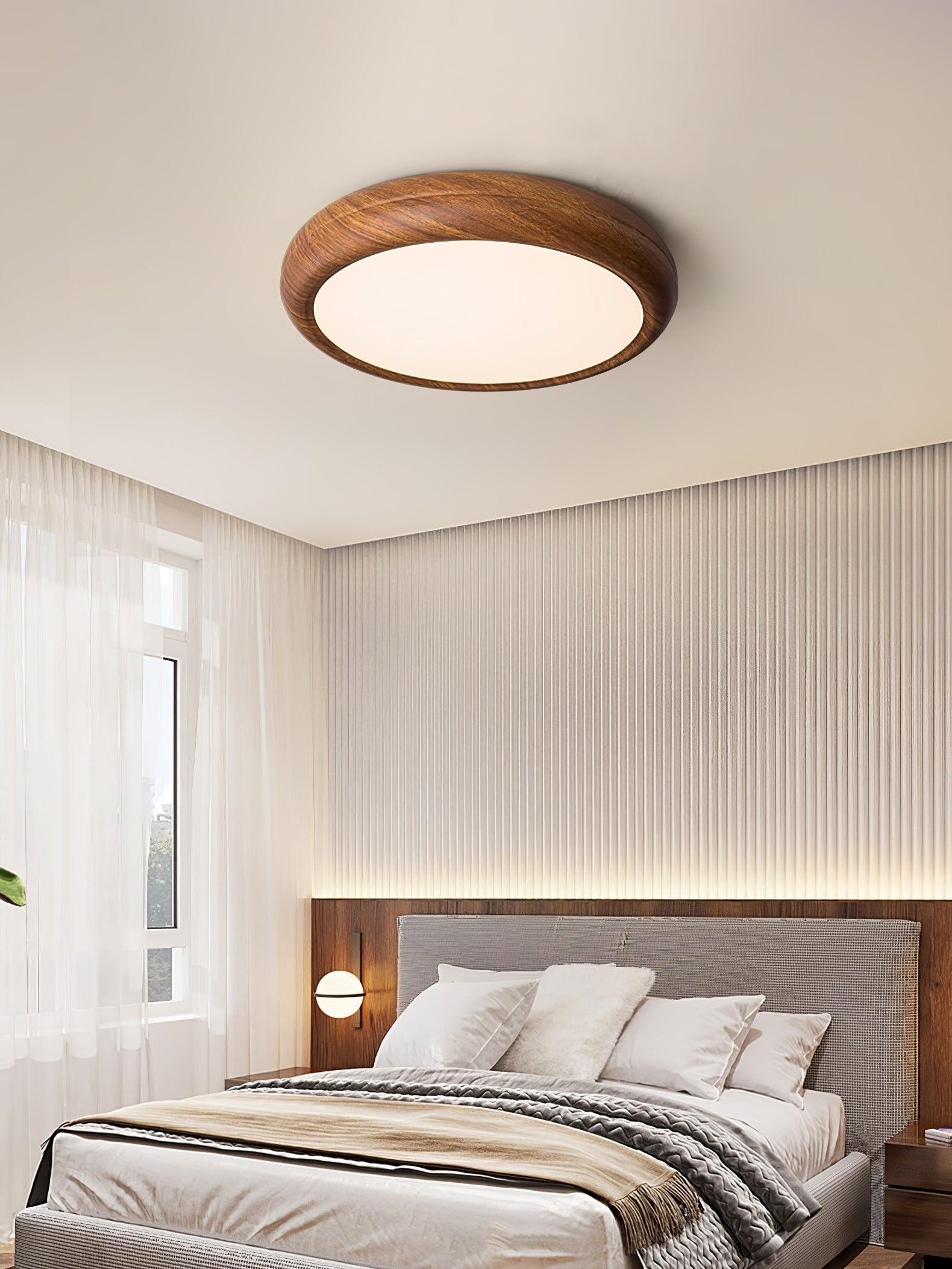 Wood Grain Round Ceiling Lamp M196