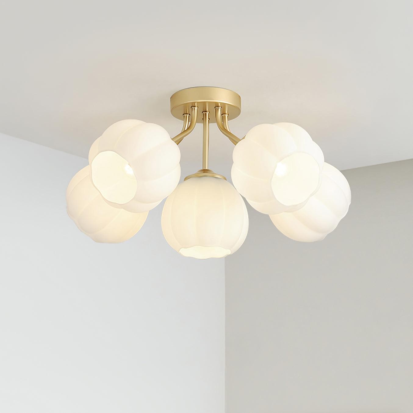 Flower Glass Ceiling Light P044