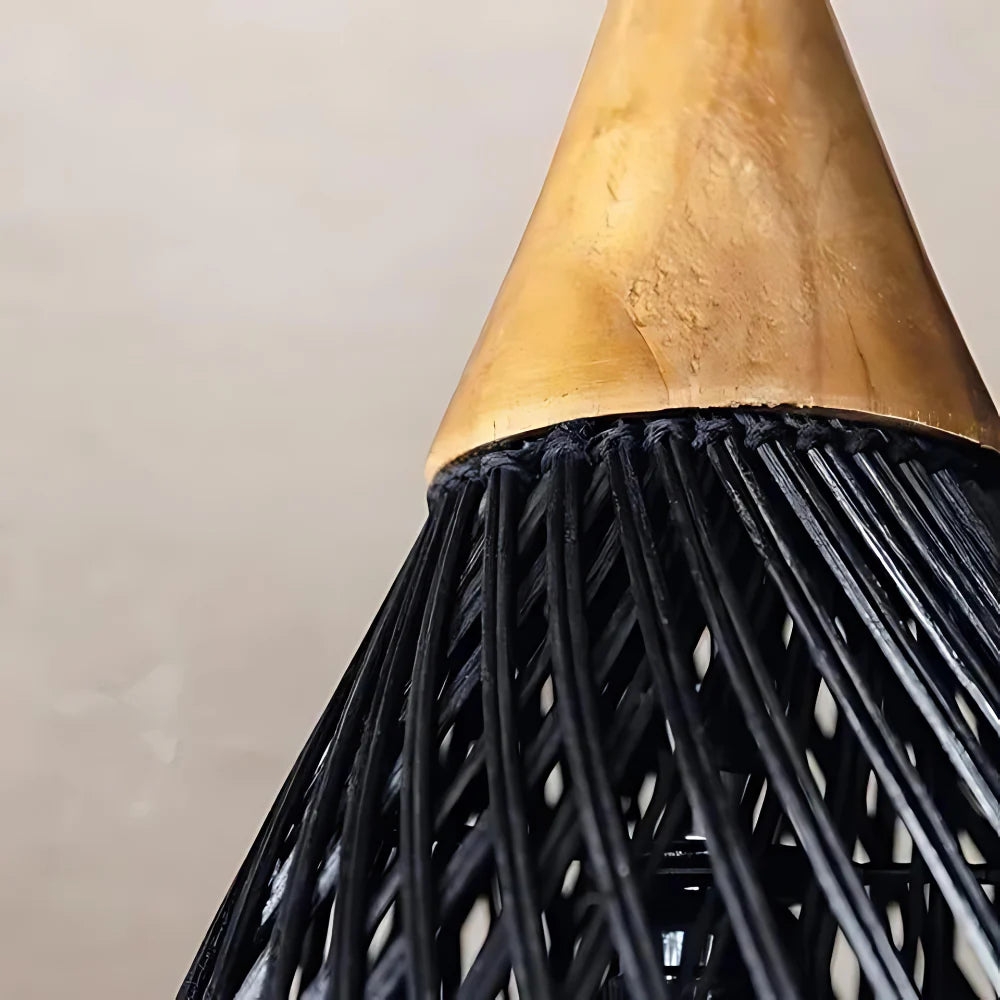 Handmade Rattan Tapestry Pendant Light T2063
