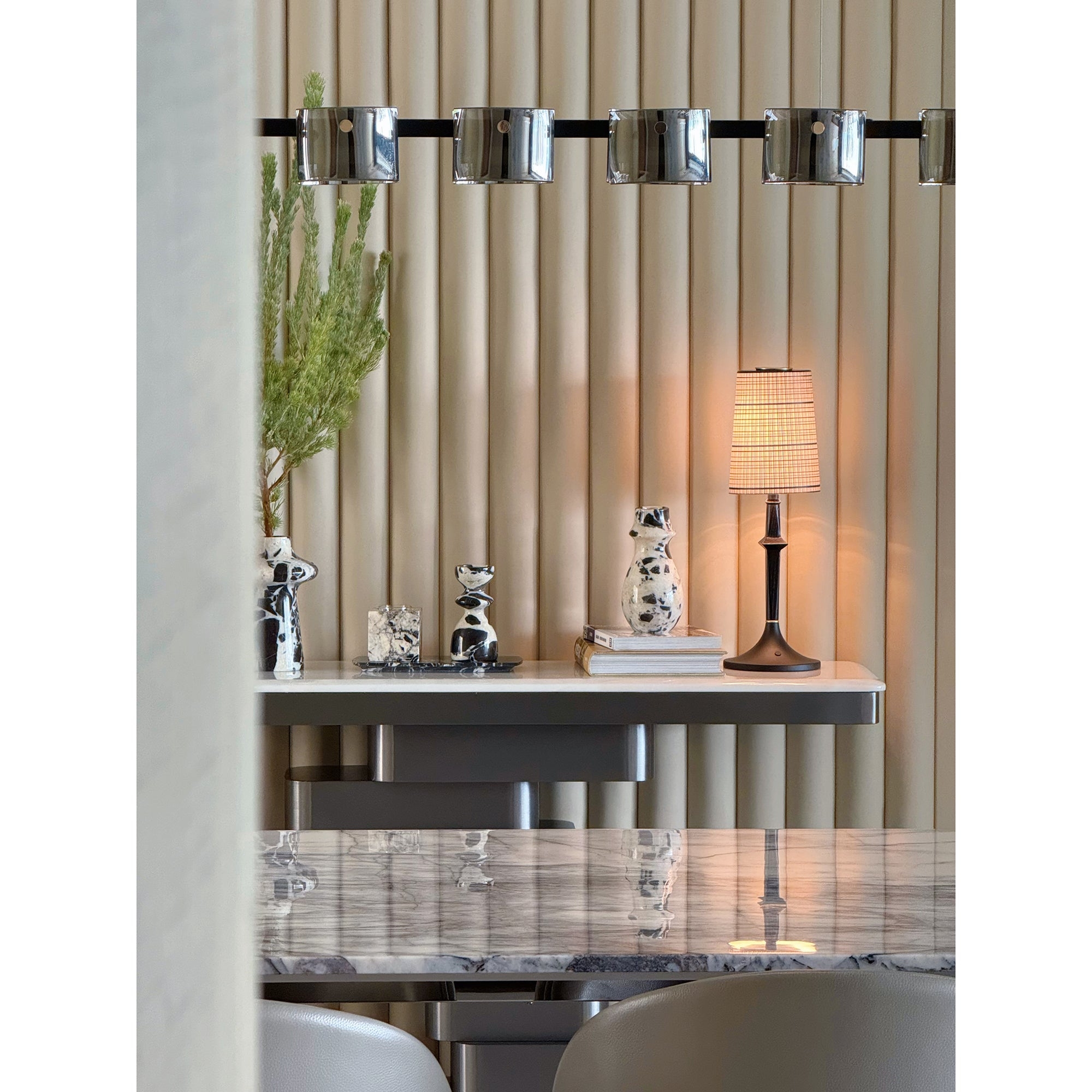 Devon Black Table Lamp (Built-in Battery) T1933