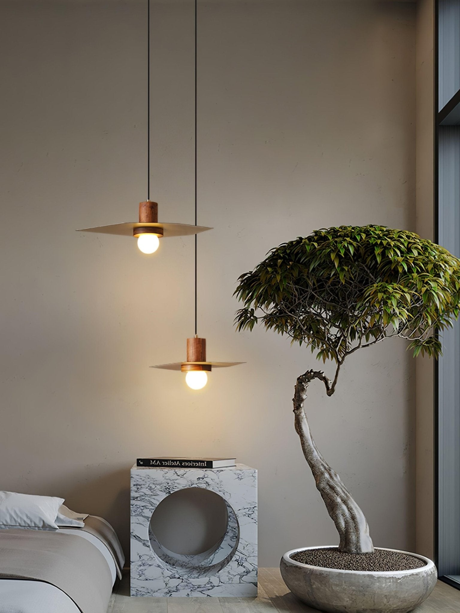 Walnut Copper Jupiter Pendant Lamp G20