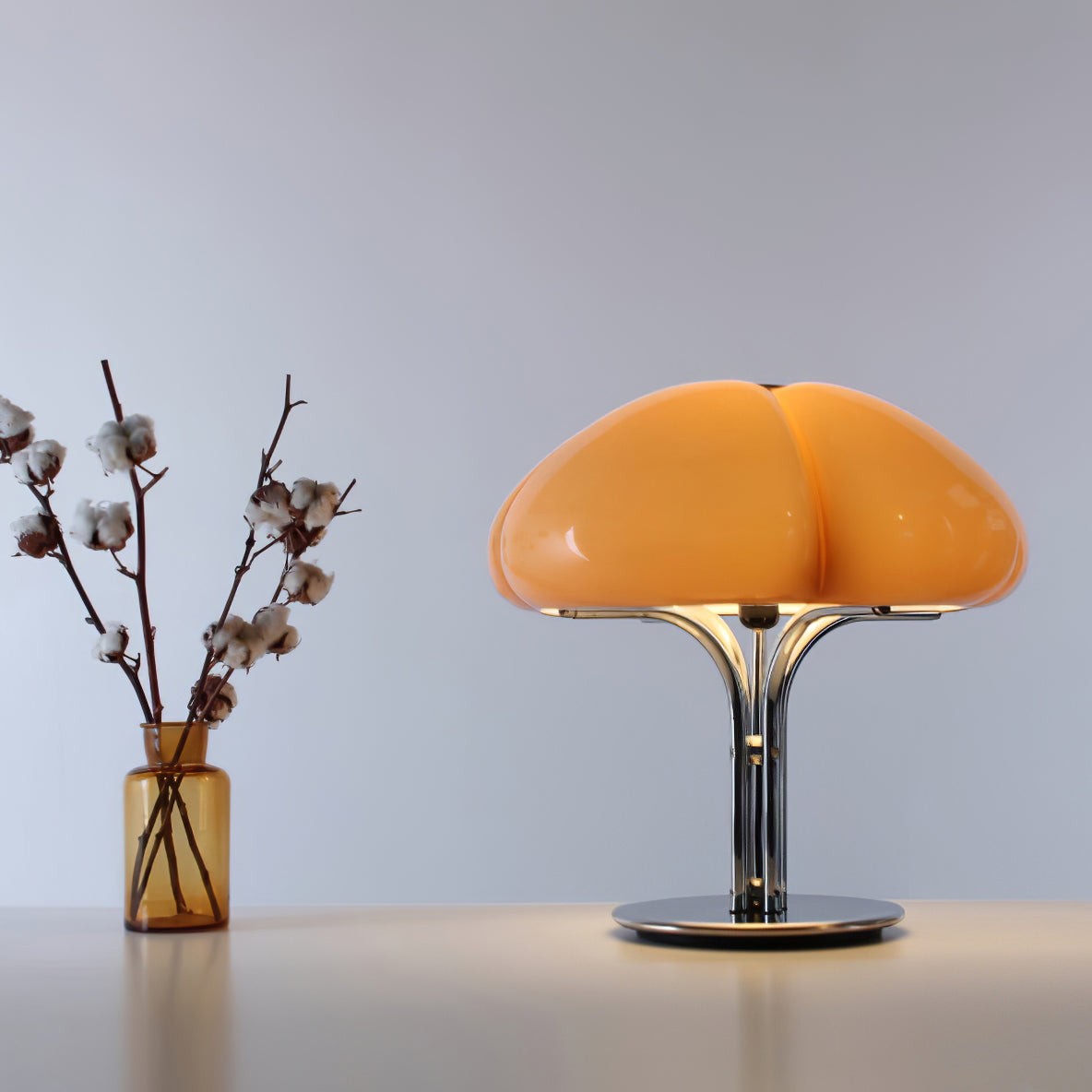 Creative Cluster Mushroom Shape Glass Table Lamp M17