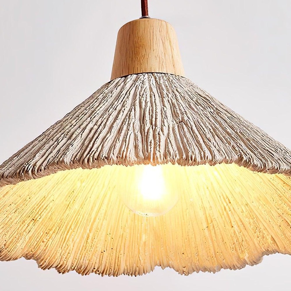 Solaraeon Pleated Pendant Lamp Modern Industrial Hanging Light for Dining and Living Spaces T1132