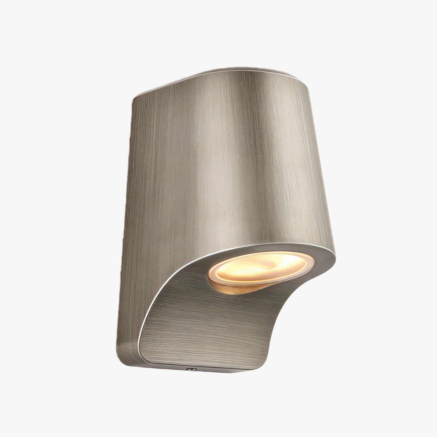 Rivathis Minimalist Metal Pewter Wall Lantern - Stylish Porch Fixture Ideal for Entry or Garden T894