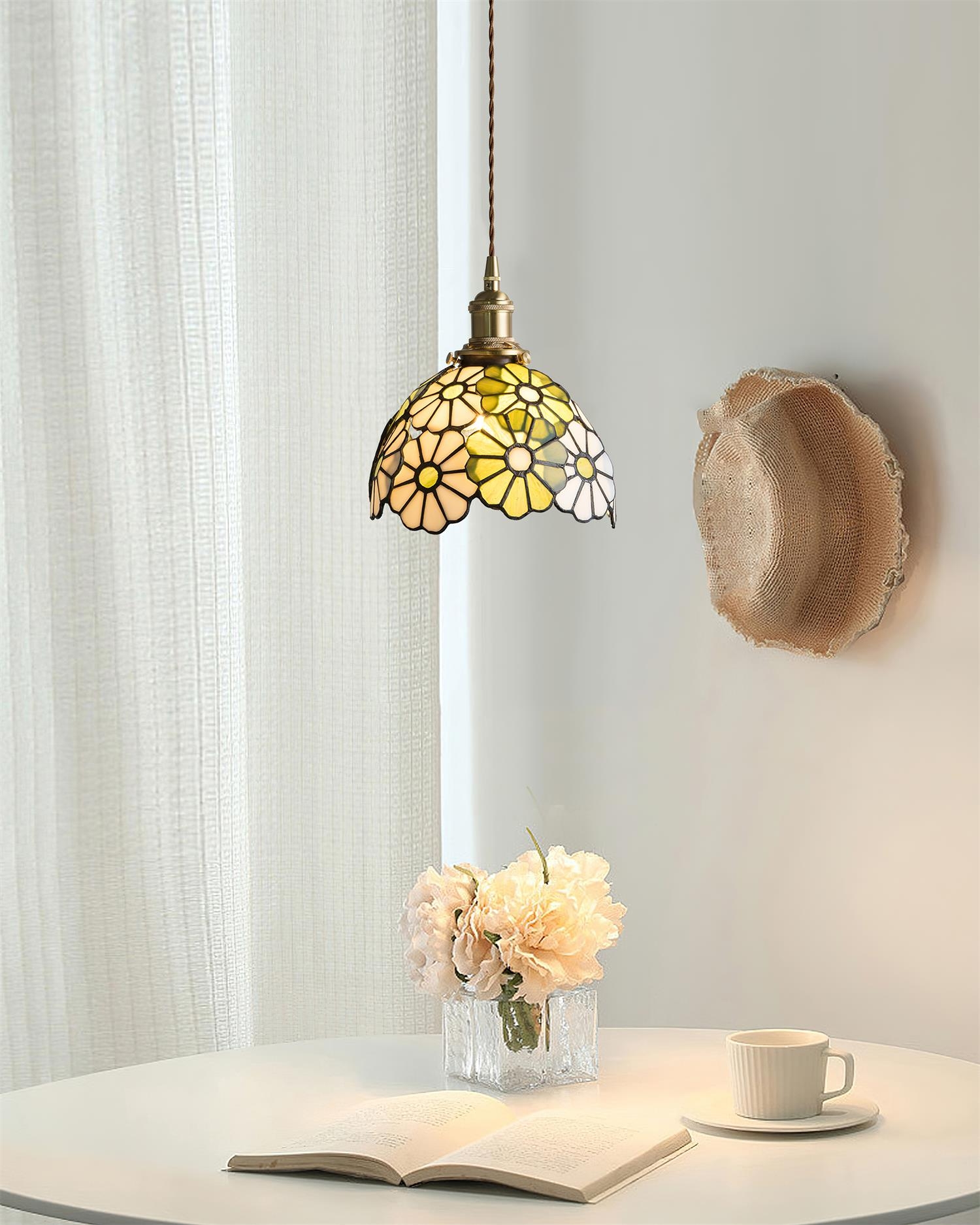 Suka Floral Plug In Pendant Lamp T1356