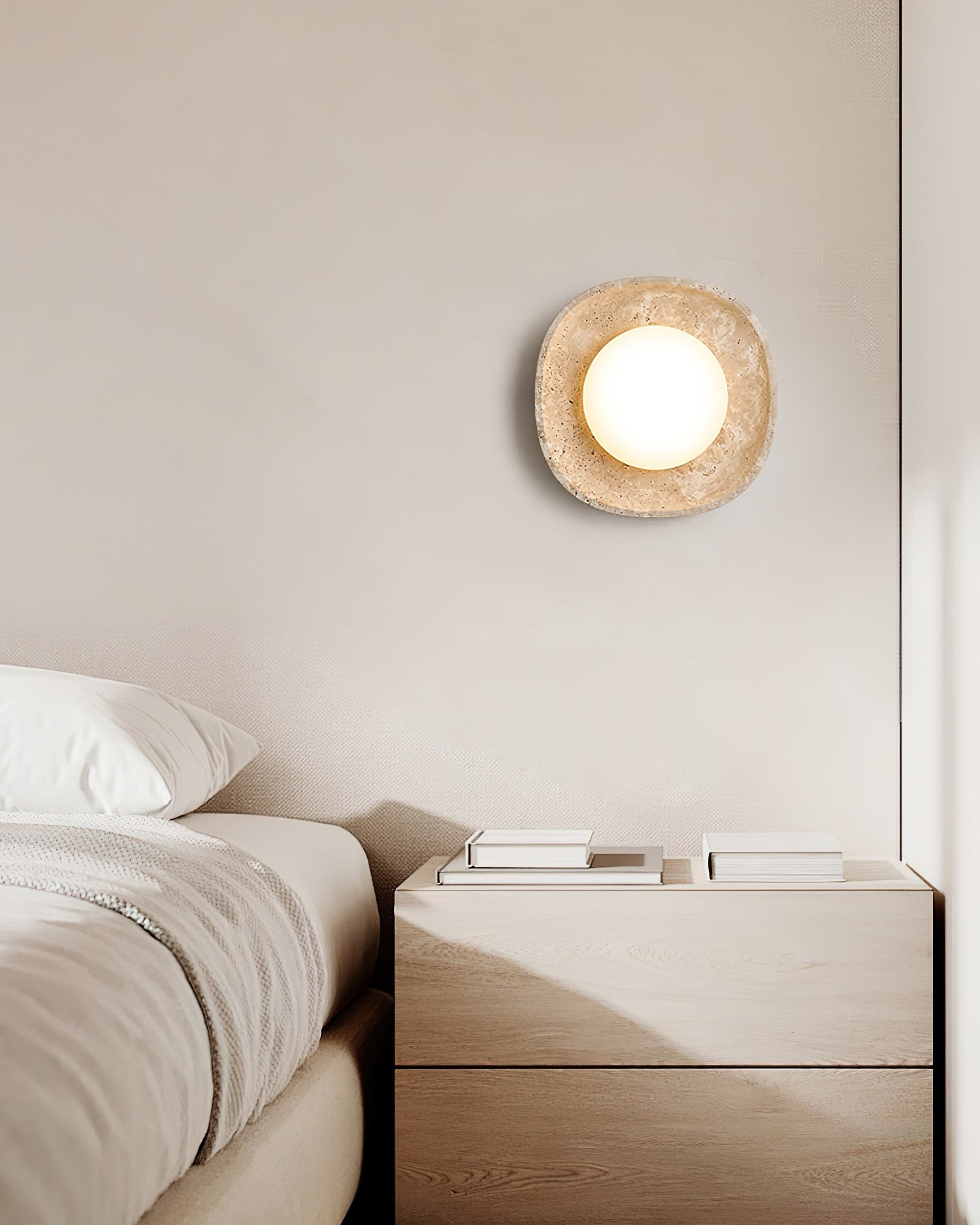 Japanese Style Wabi-Sabi Stone Wall Lamp M161