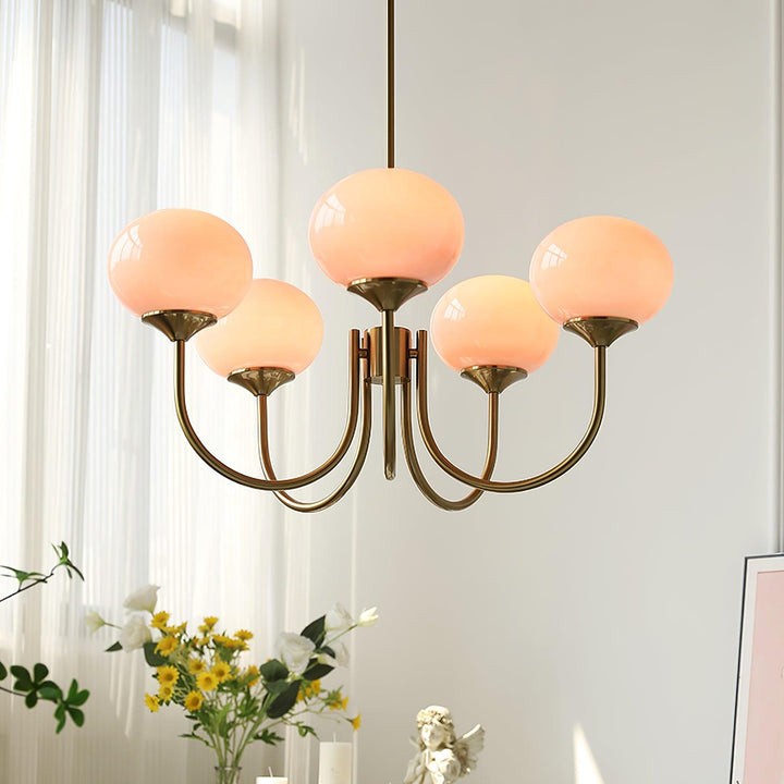 Bauhaus Glass Ball Marshmallow Chandelier S200