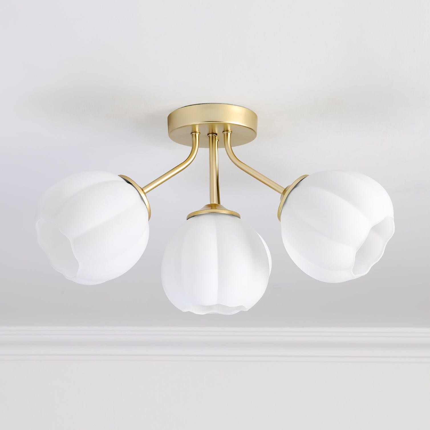 Flower Glass Ceiling Light P044