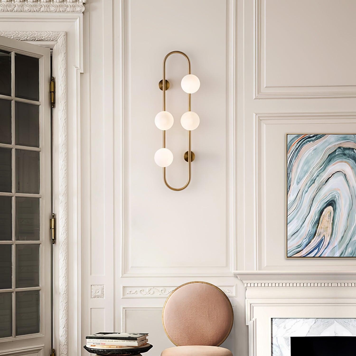 Nordic Modern Geometric Glass Globe Wall Lamp M468
