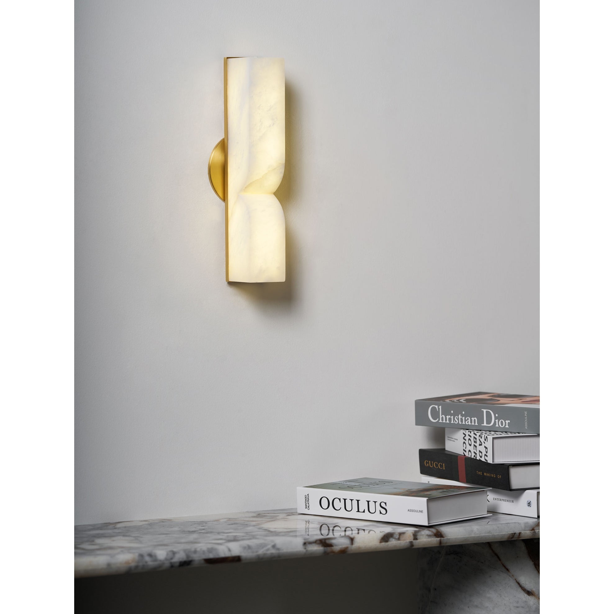 Rectangular Alabaster Wall Lamp T1863