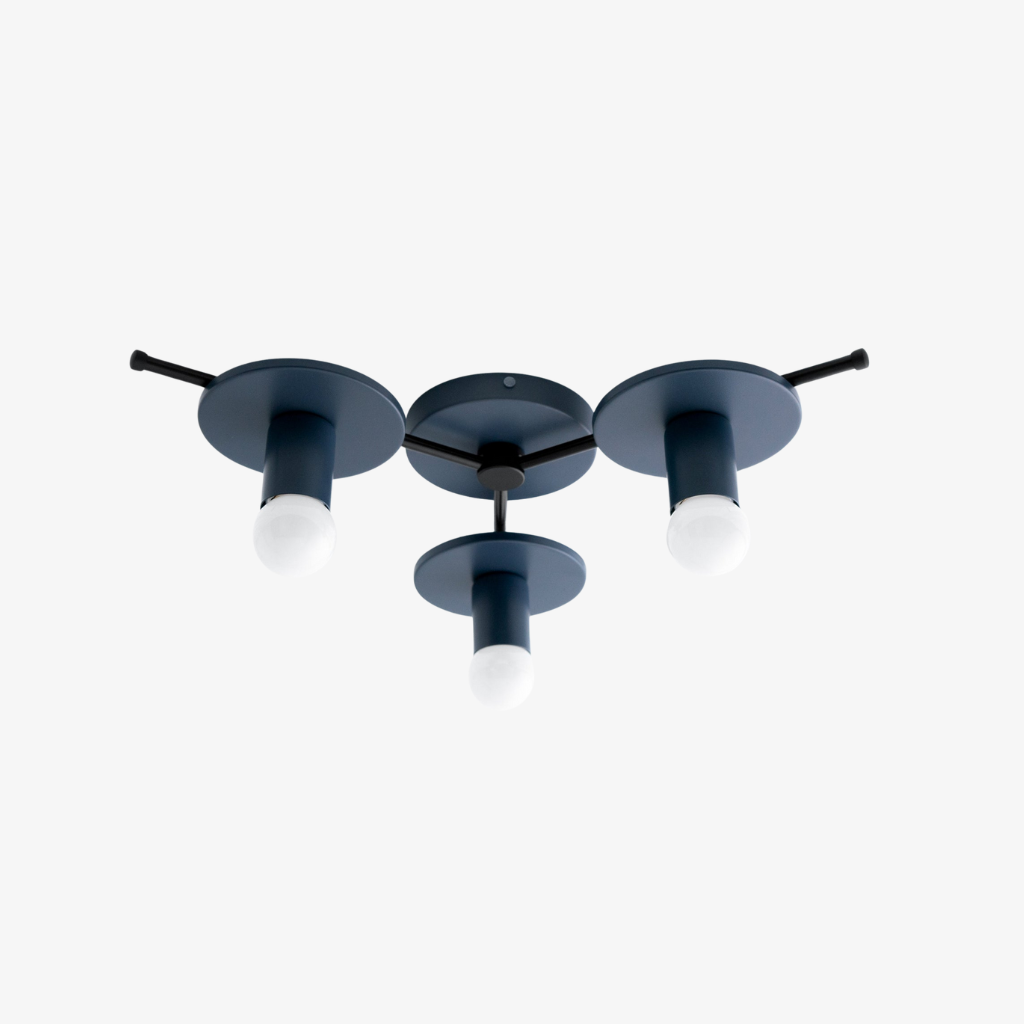 Radiro Globe Colorful Ceiling Light-3 Light Minimalist Fixture T295