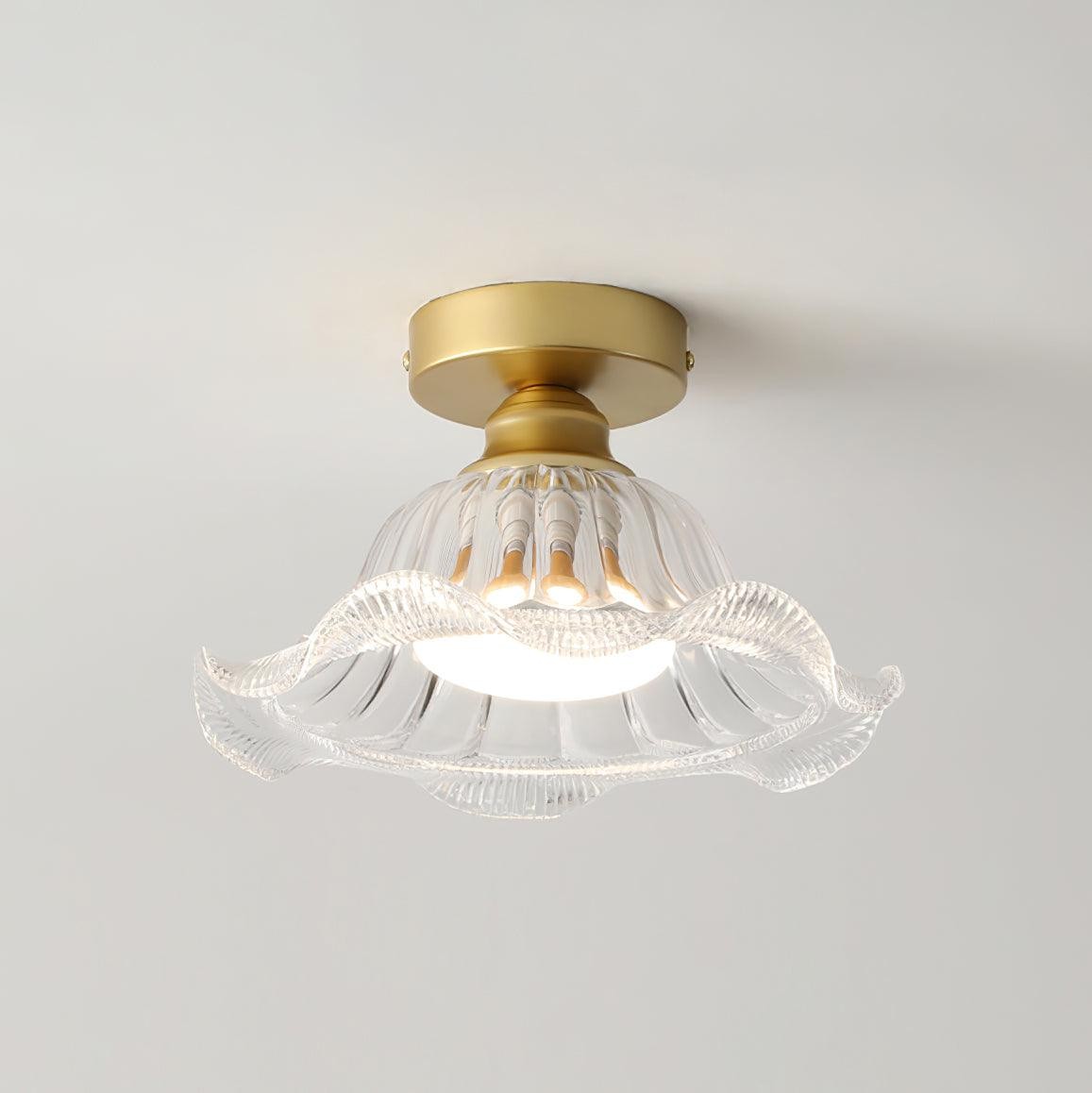 Vintage Glass Flower Ceiling Light M233