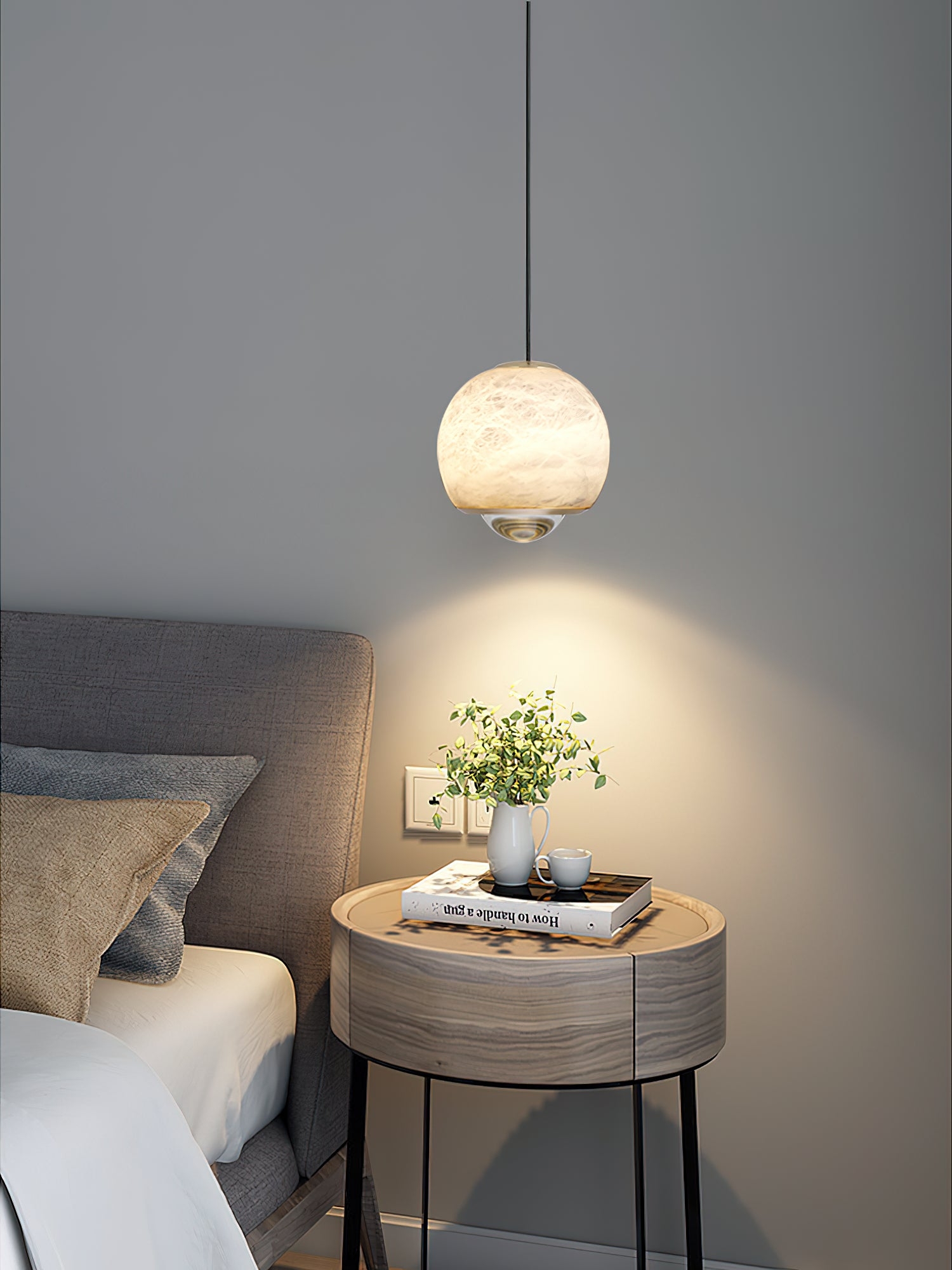 Ferox Alabaster Pendant Light T1646