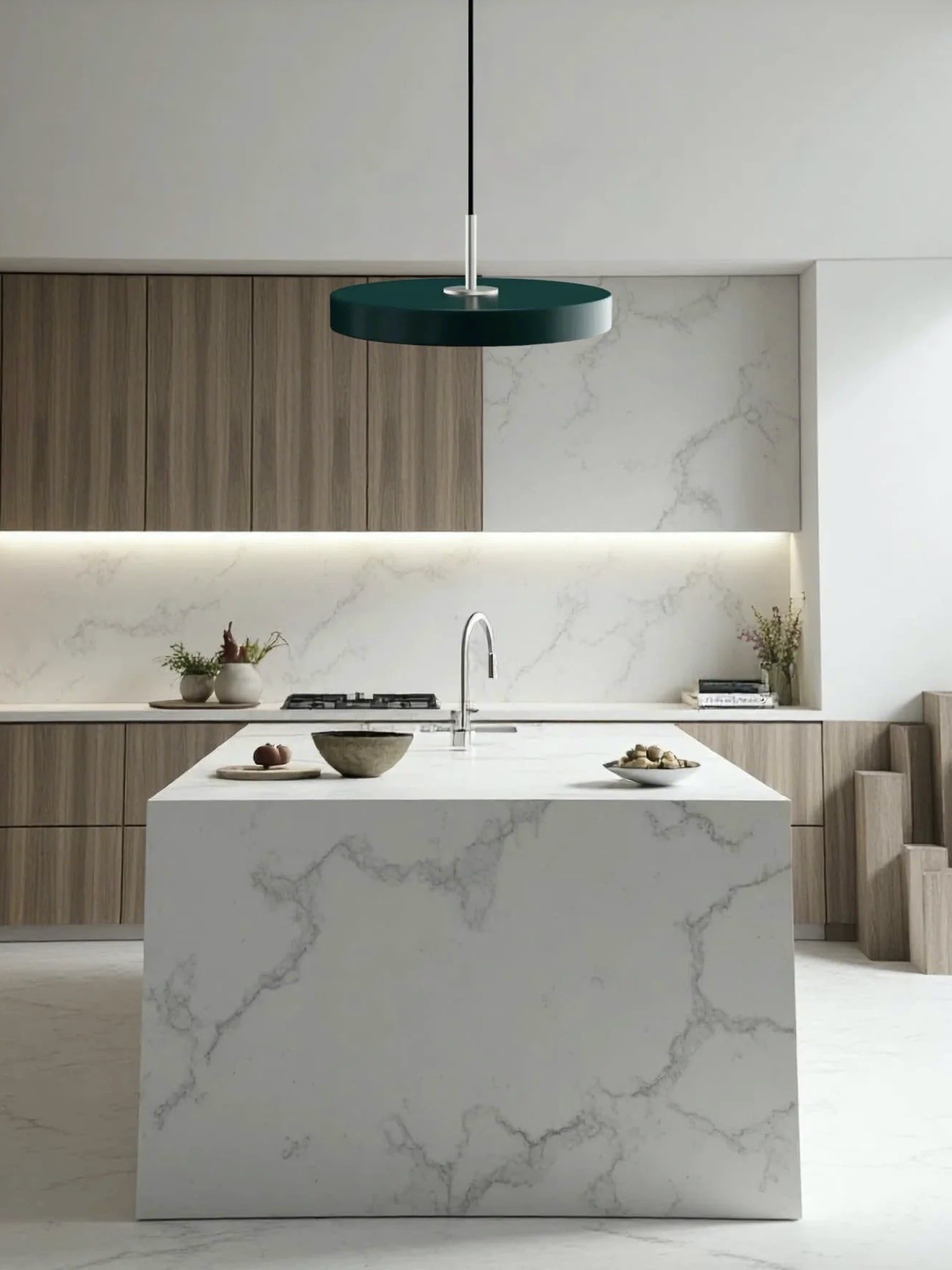 Modern Disc Pendant Light — Nordic Minimalist Fixture for Dining & Kitchen G102