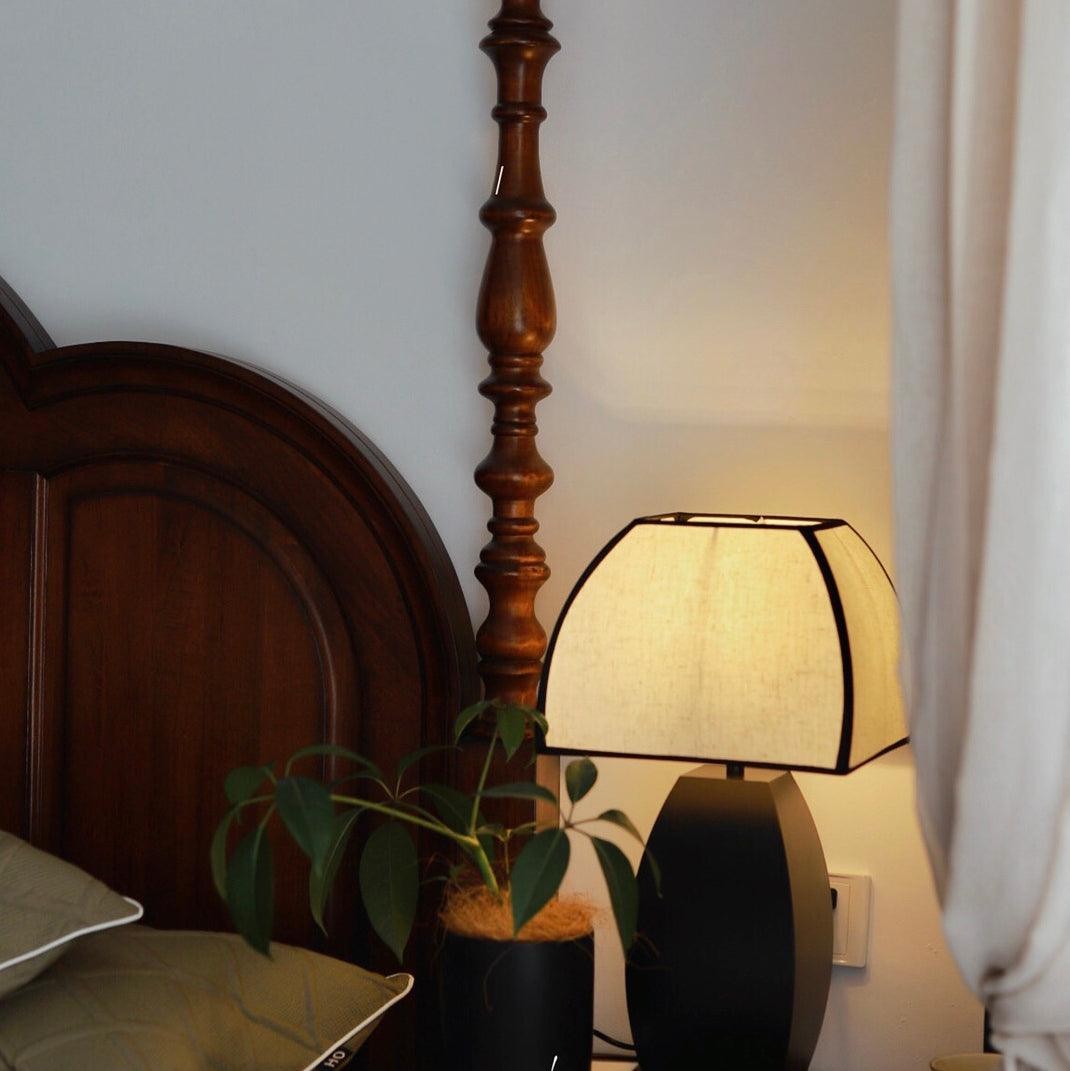 Retro Metal Mushroom Fabric Table Lamp M446