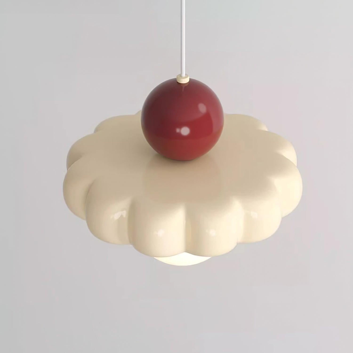 Cream Style Long Line Pumpkin Texture Pendant Lamp M173