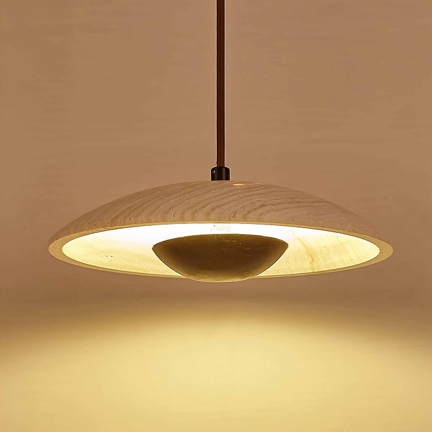 Cream Style Wood Pendant Lamp M316