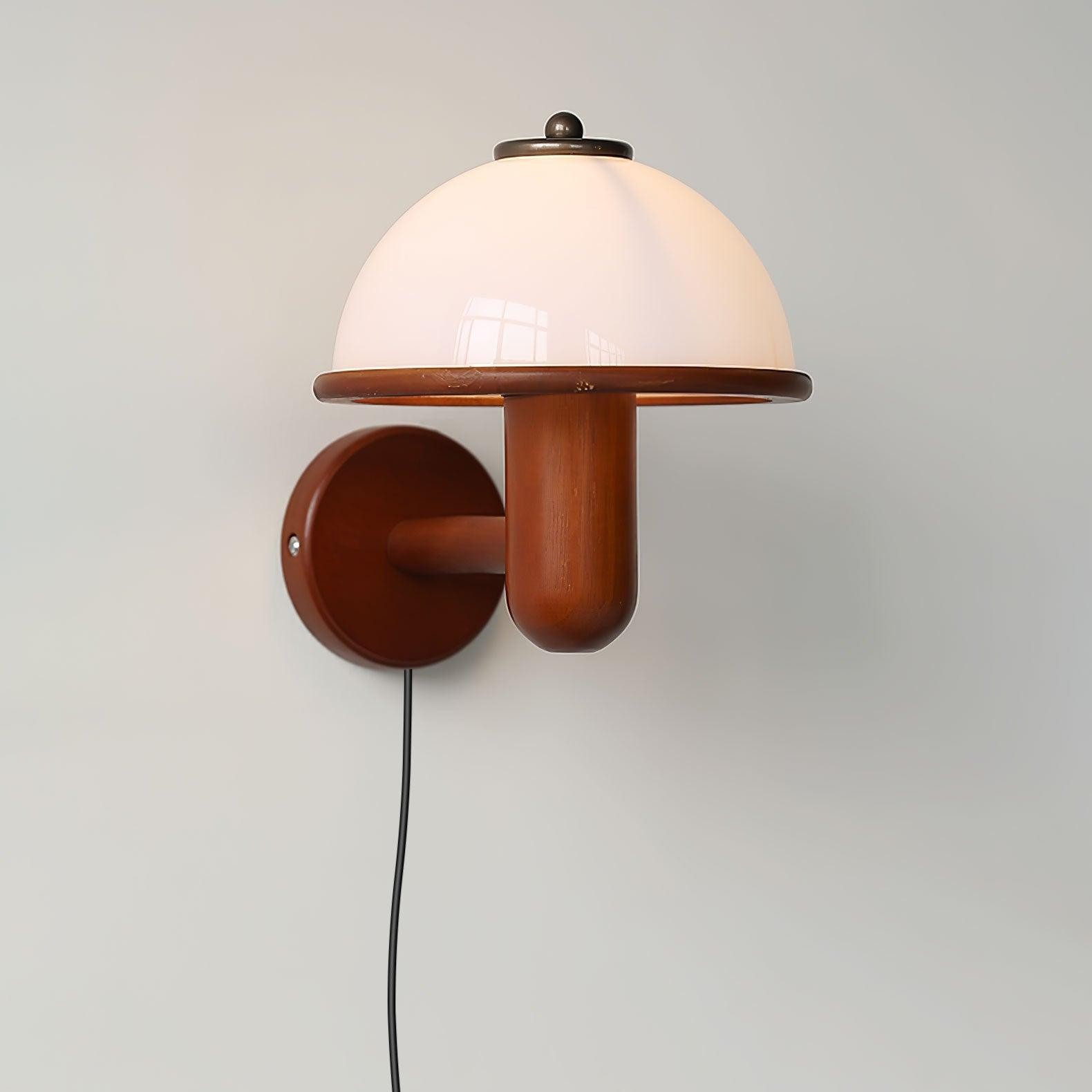 Mushroom Wood Wall Lamp M250