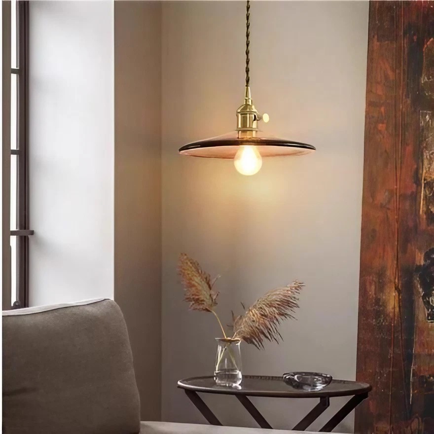 Flower Petal Glass Pendant Light