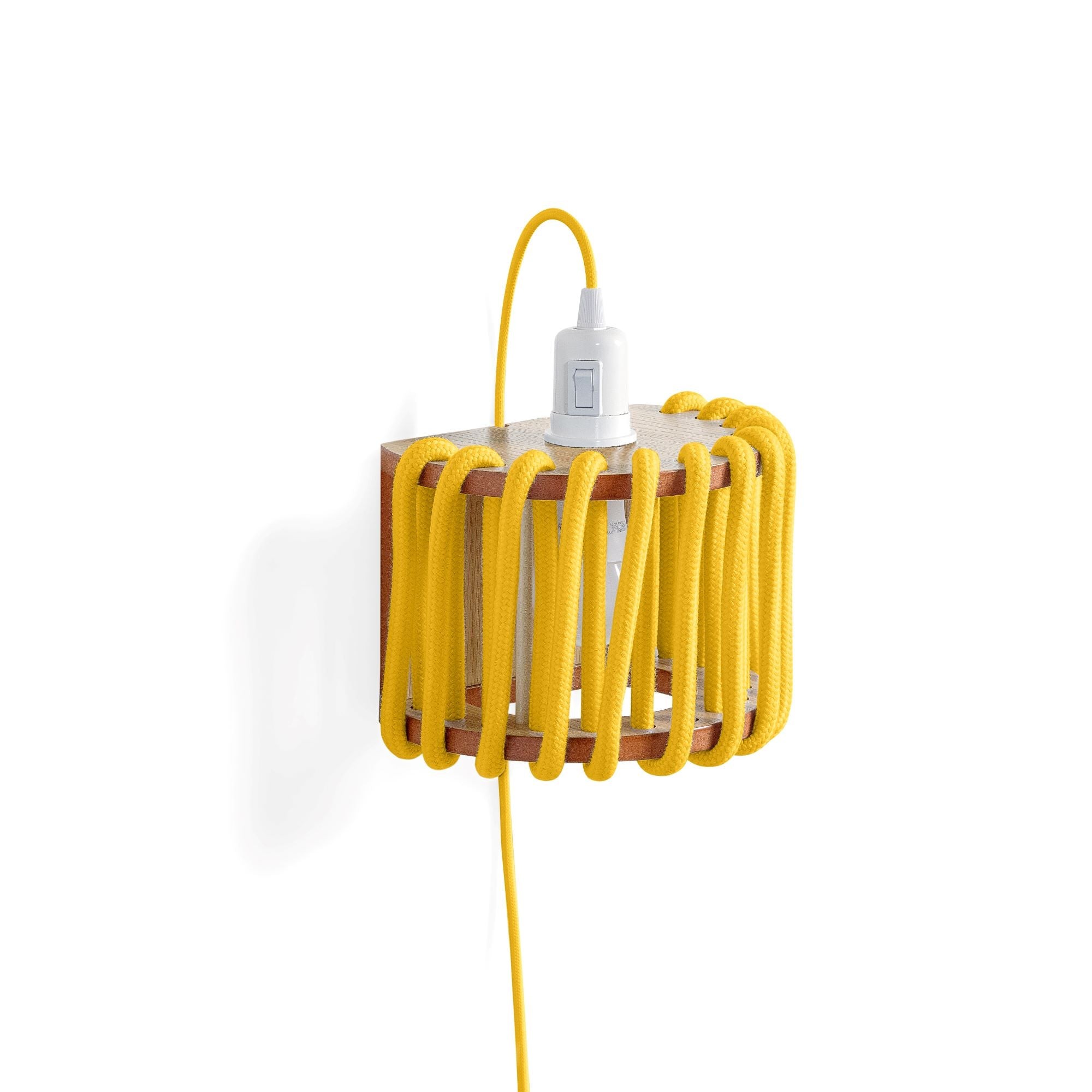 Macaron Rope-wrapped Wooden Wall Lamp S190