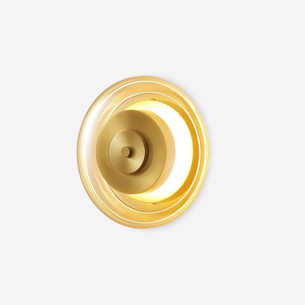 Postmodern Brass Glass Wall Lamp M112