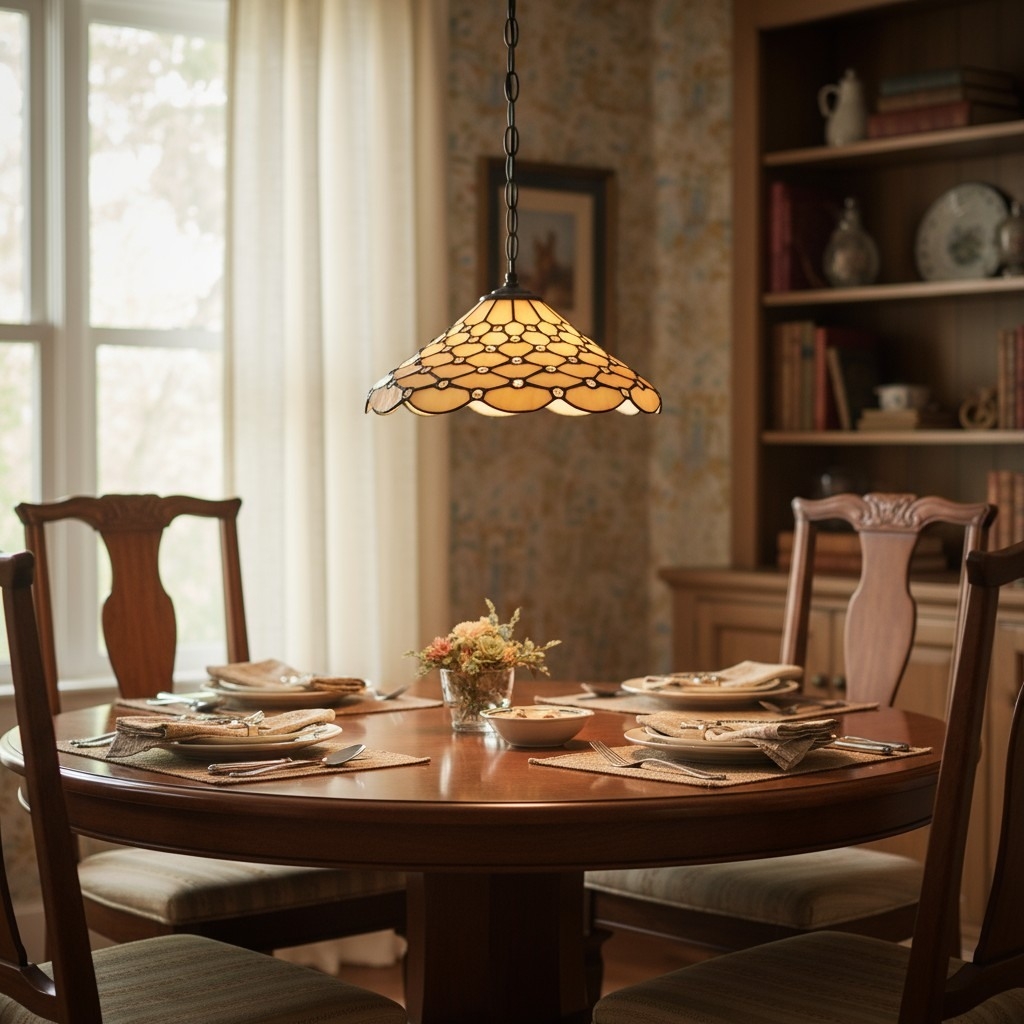 TF Pearl Pendant Light - With A Glass Shade and Adjustable Length for Dining and Kitchens T1016