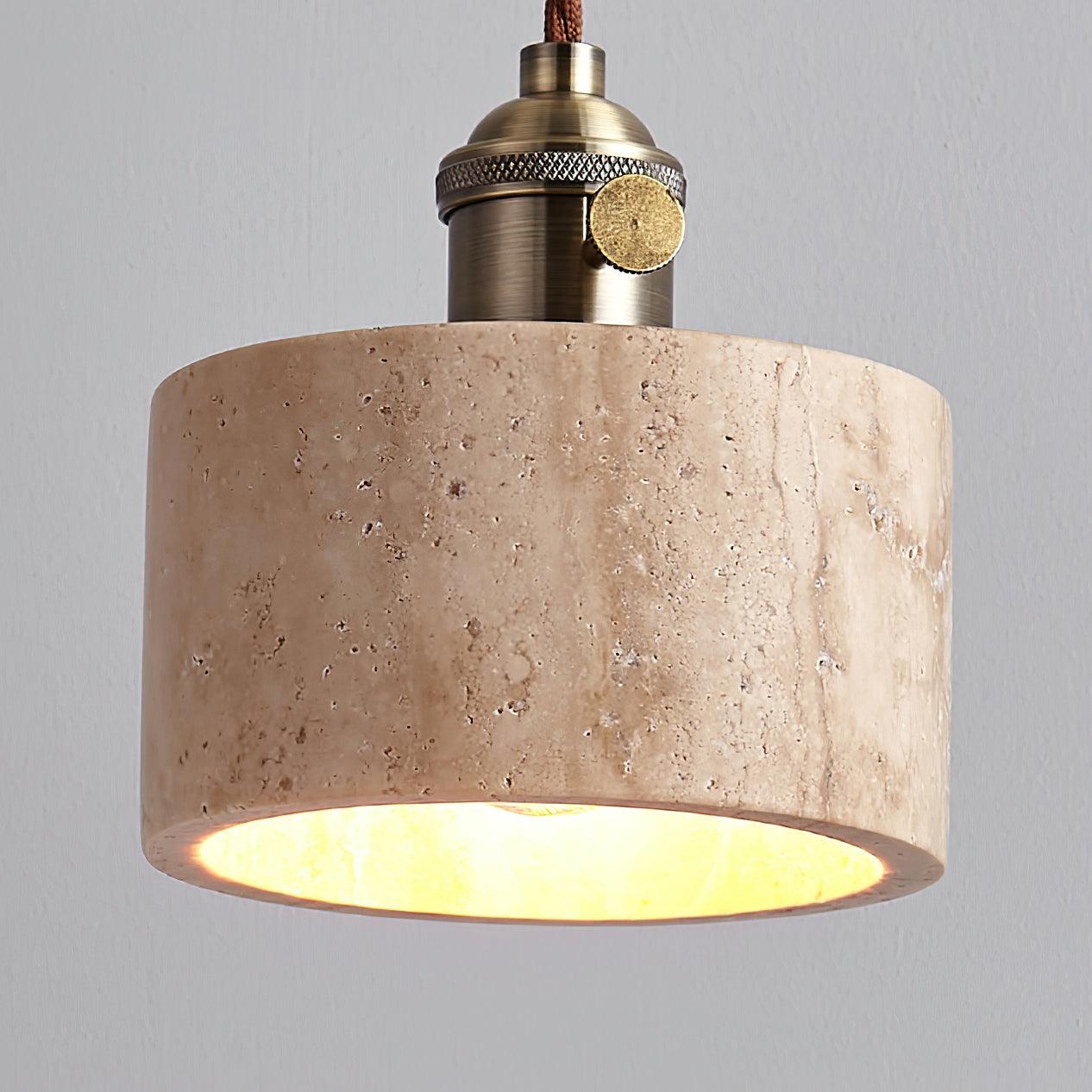 Alagusmo Minimalist Travertine Pendant Light T2116