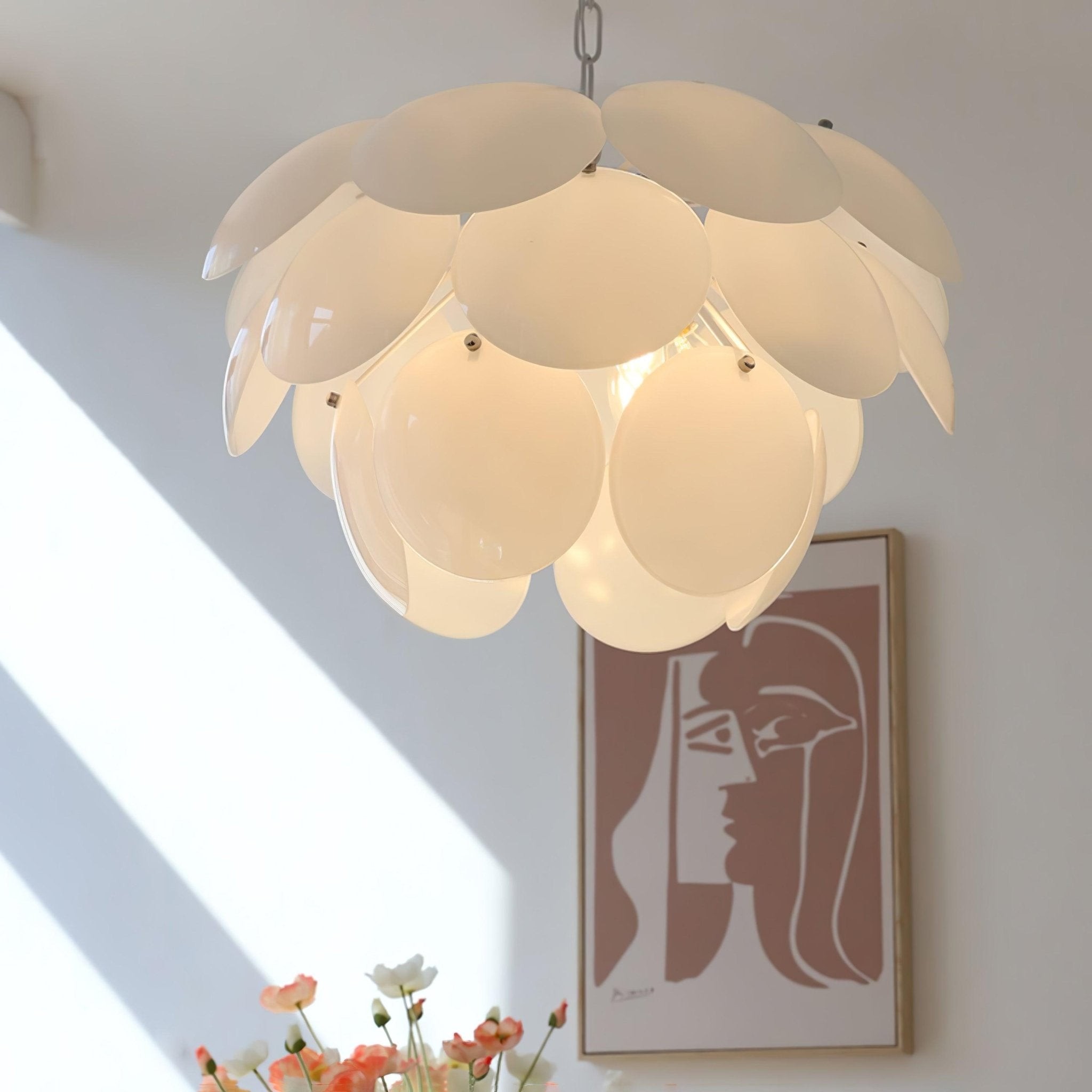 Luxury Fashion Luminous Petal Glass Chandelier M538