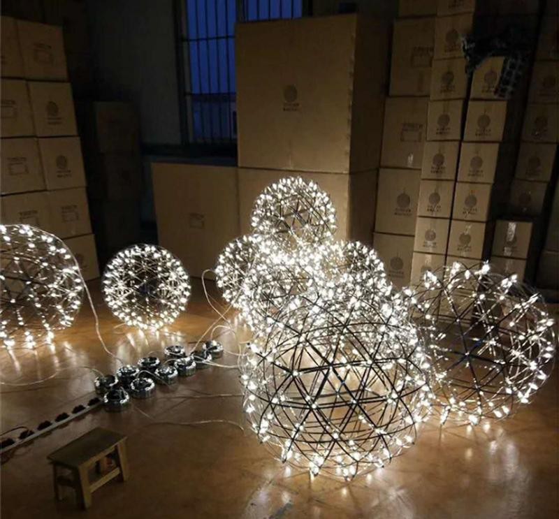 Silver Spark Ball Pendant Light T204