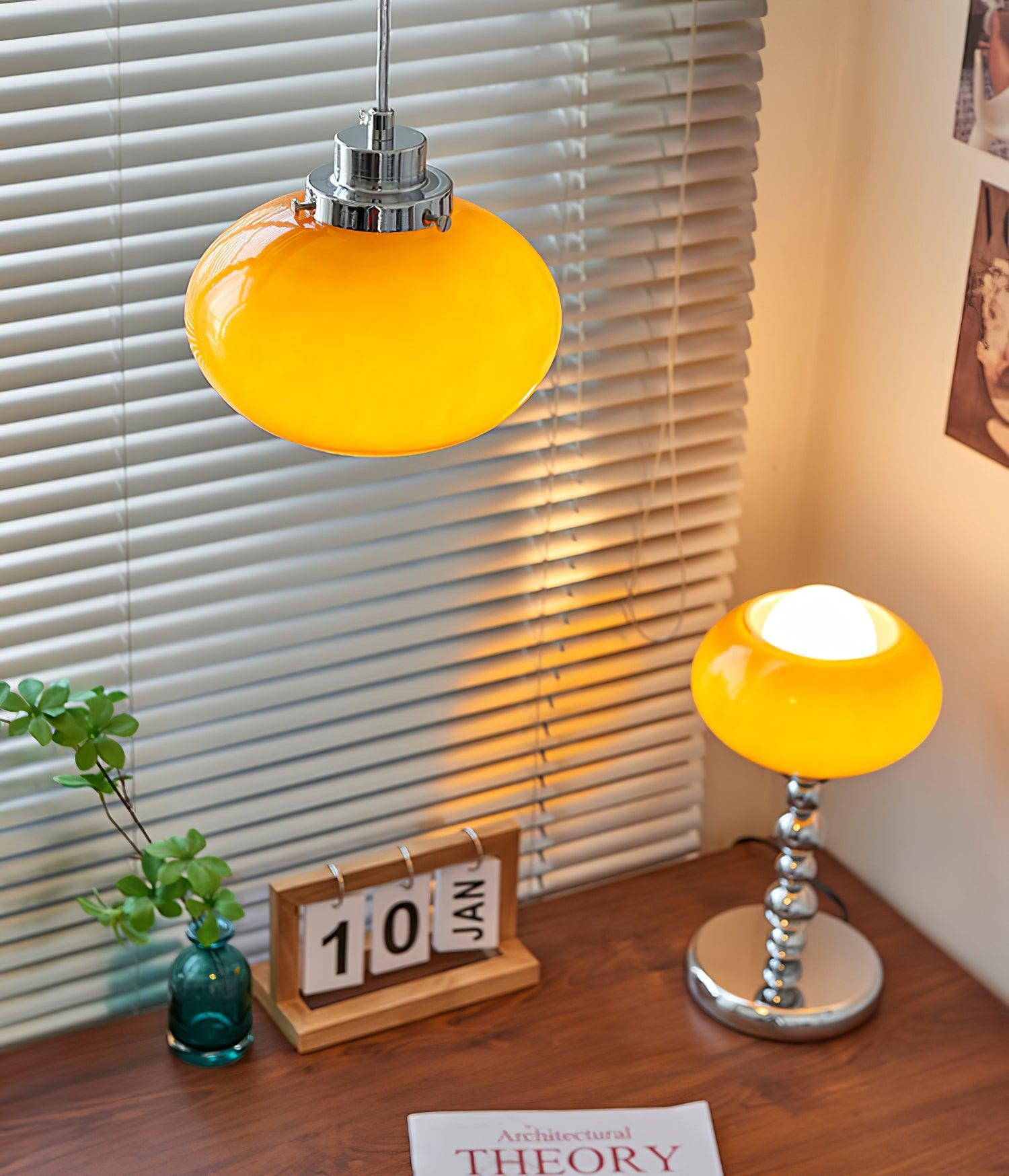 Oval Persimmon Table Light M339