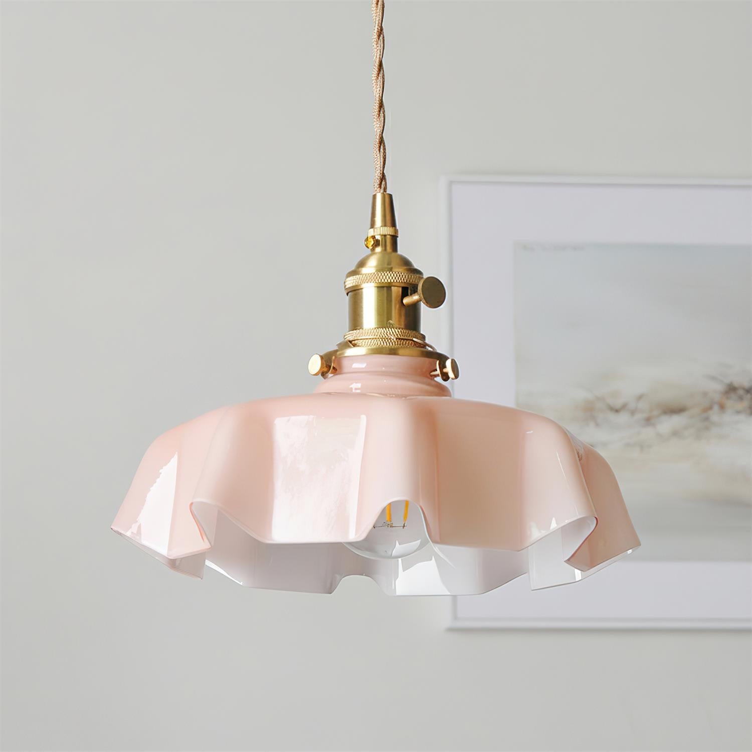 Skirted Ripple Pendant Lamp T1469