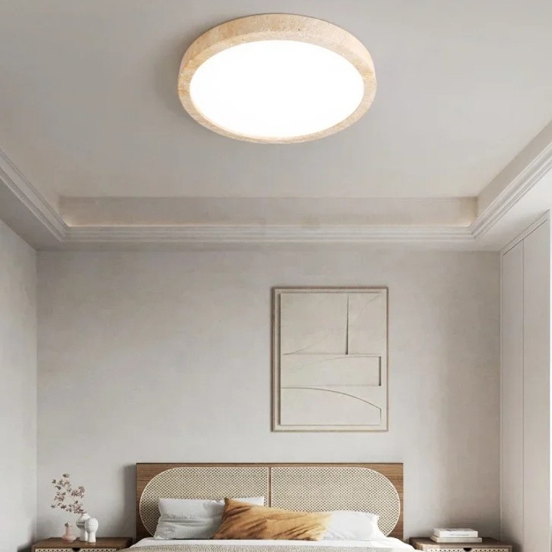 Round Ceiling Light - Nordic Travertine for Living Room S298