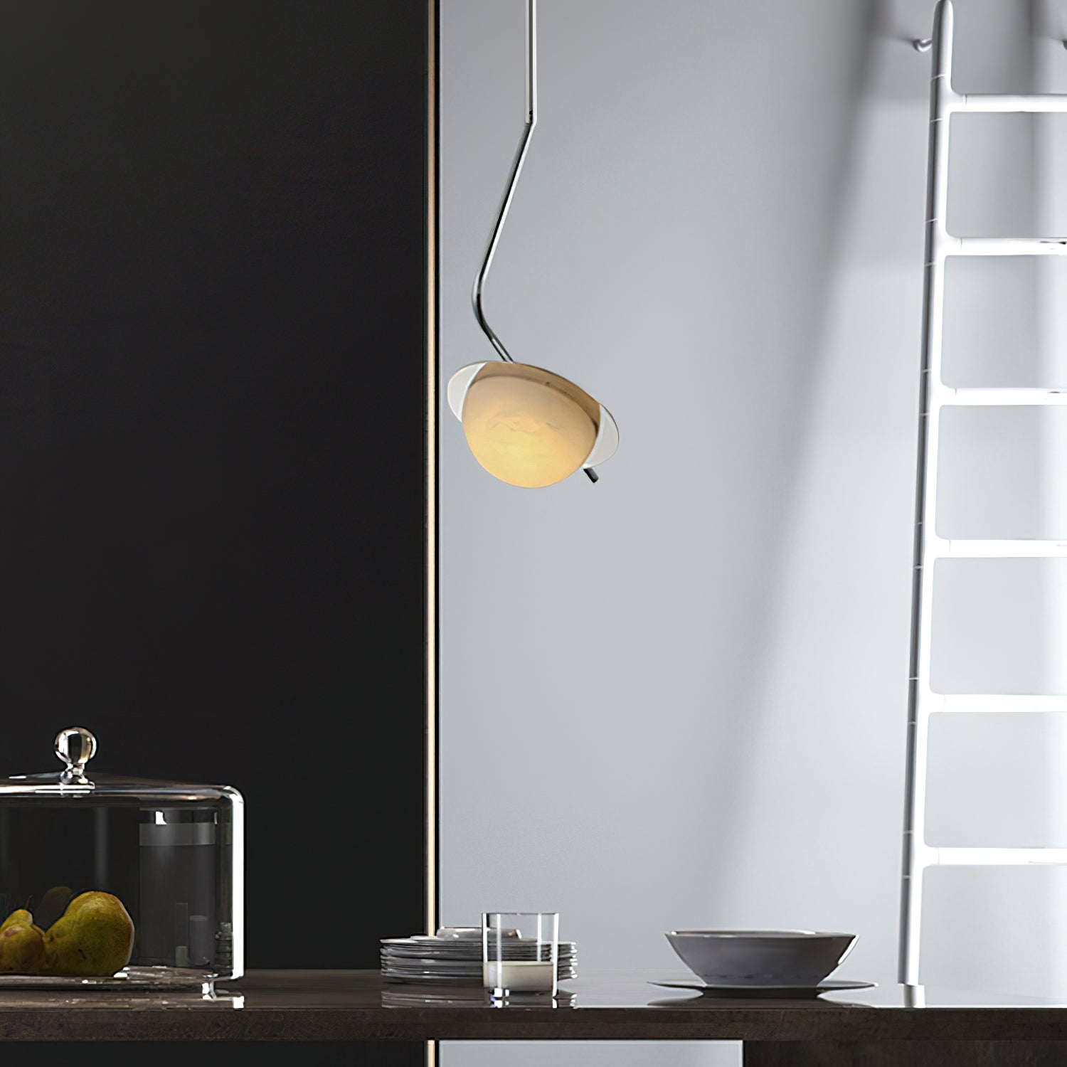 Chic Luminance Alabaster Pendant Light T1662