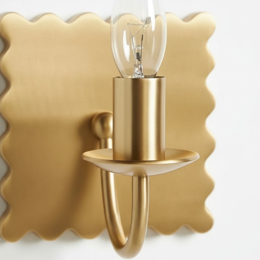 Modo Decorative Wall Light - Modern Wavy Metal Wall Sconce for Bedrooms and Hallways T709