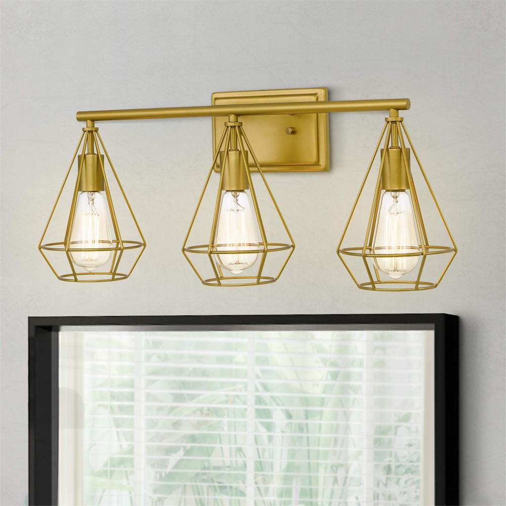Vintage Industrial Design Gold Wall Light S144