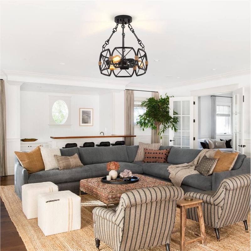 Retro Industrial Style Metal Ceiling Lamp S124