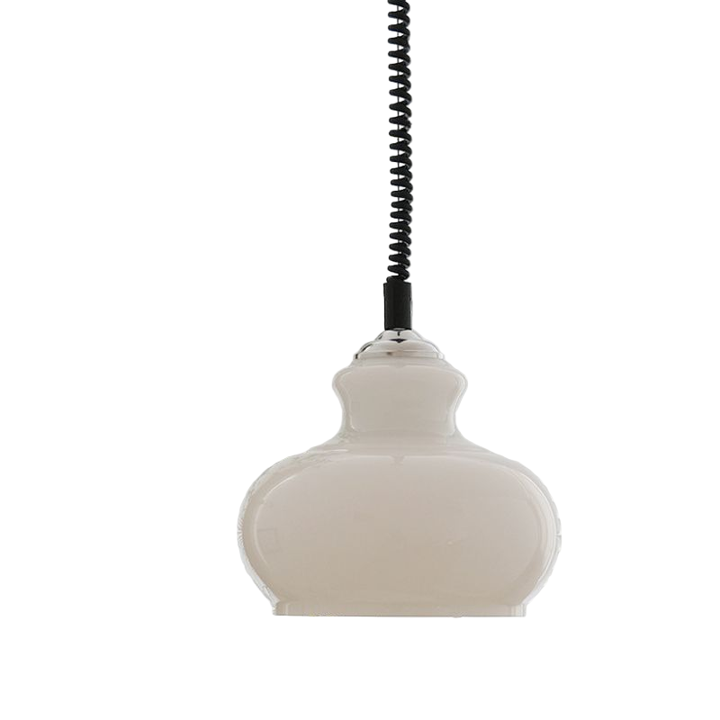 Lunea Nordic Adjustable Retro Cream Glass Pendant Light T2179