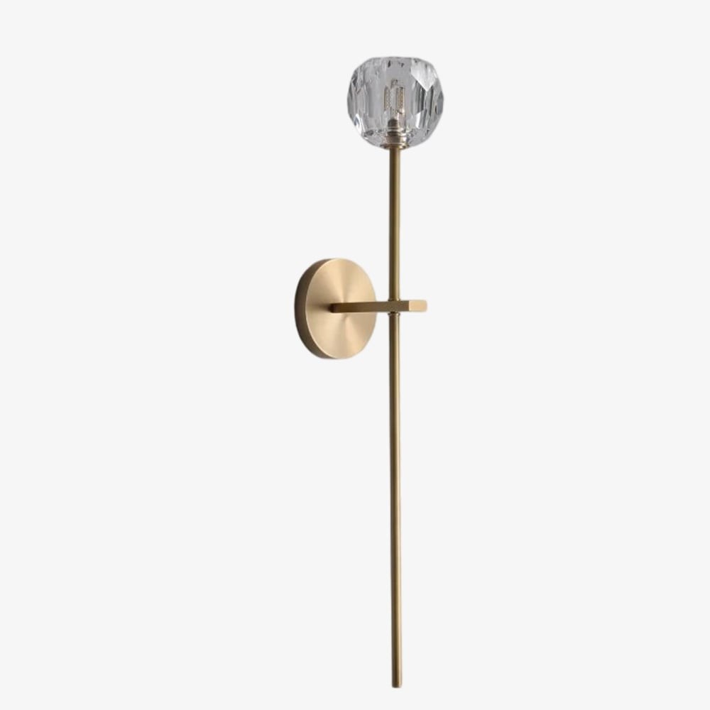 Luxury Crystal Wall Sconce - Brass Frame Modern Wall Light T453
